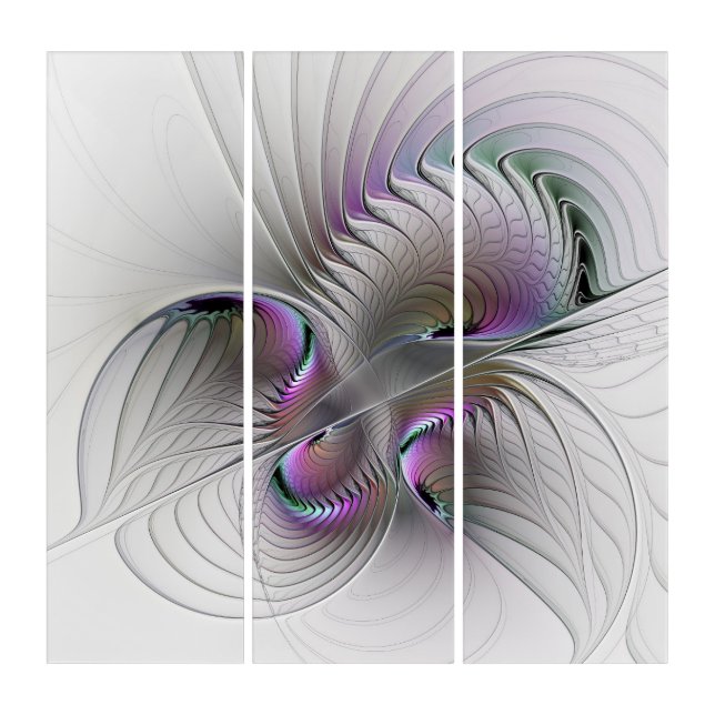 Modern Abstract Shy Fantasy Figure Fractal Art (Front)