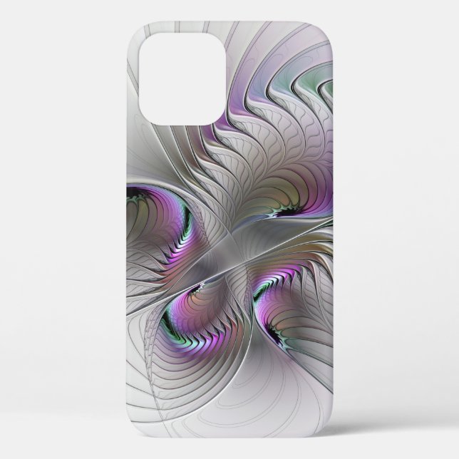 Modern Abstract Shy Fantasy Figure Fractal Art Case-Mate iPhone Case (Back)
