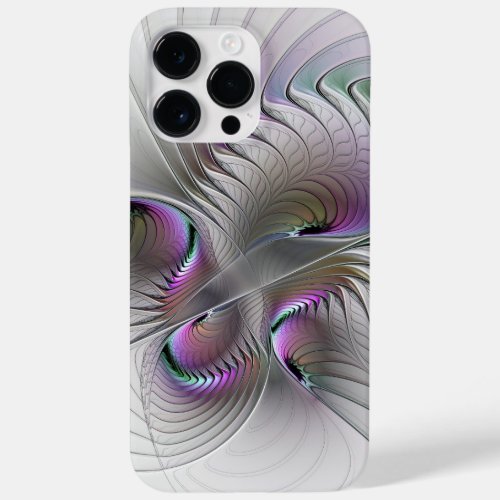 Modern Abstract Shy Fantasy Figure Fractal Art Case_Mate iPhone 14 Pro Max Case