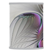 Modern Abstract Shy Fantasy Figure Fractal Art Lamp Shade (Left)