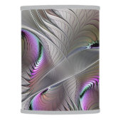 Modern Abstract Shy Fantasy Figure Fractal Art Lamp Shade (Front)
