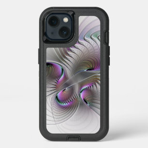 Modern Abstract Shy Fantasy Figure Fractal Art iPhone 13 Case