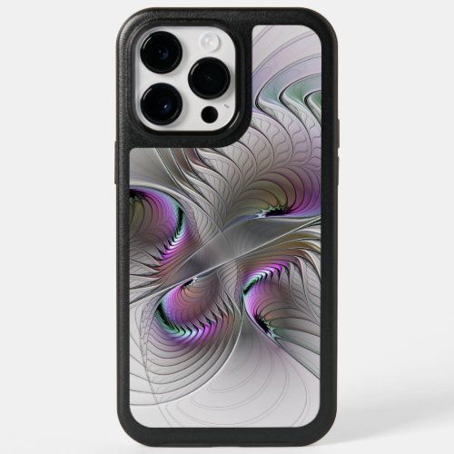 Modern Abstract Shy Fantasy Figure Fractal Art OtterBox iPhone 14 Pro Max Case