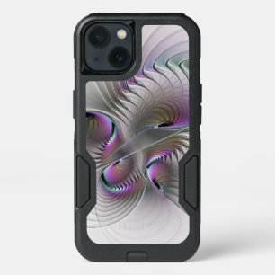 Modern Abstract Shy Fantasy Figure Fractal Art iPhone 13 Case
