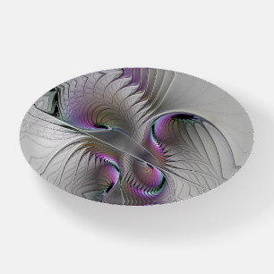 Modern Abstract Shy Fantasy Figure Fractal Art Paperweight