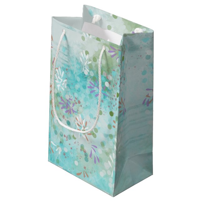 Modern Abstract  Small Gift Bag (Back Angled)