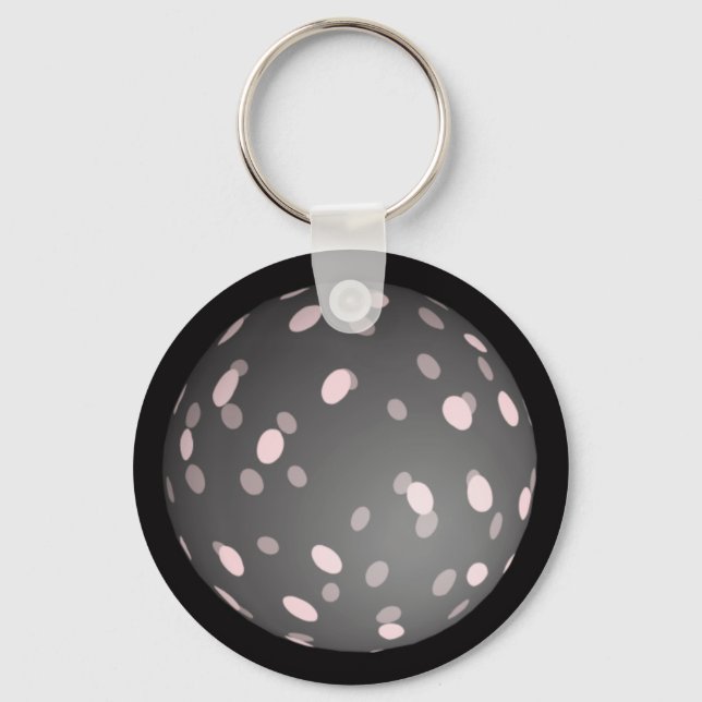 Modern Abstract Sphere Keychain (Front)