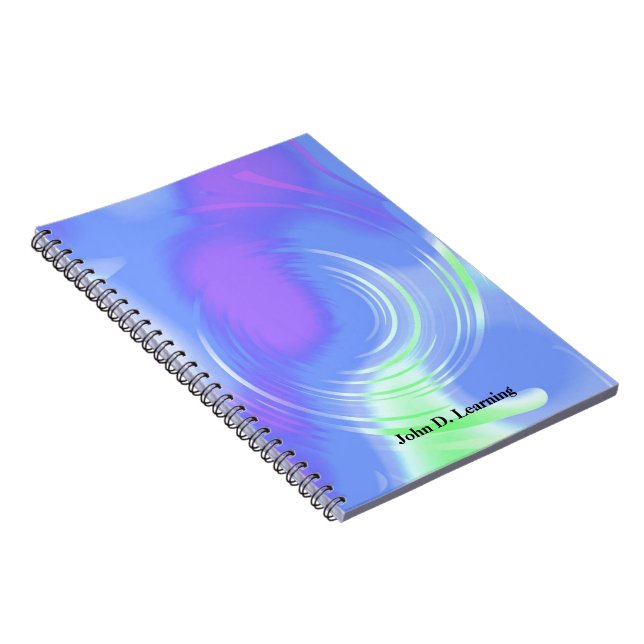 Modern Abstract Spinning Design Notebook (Right Side)