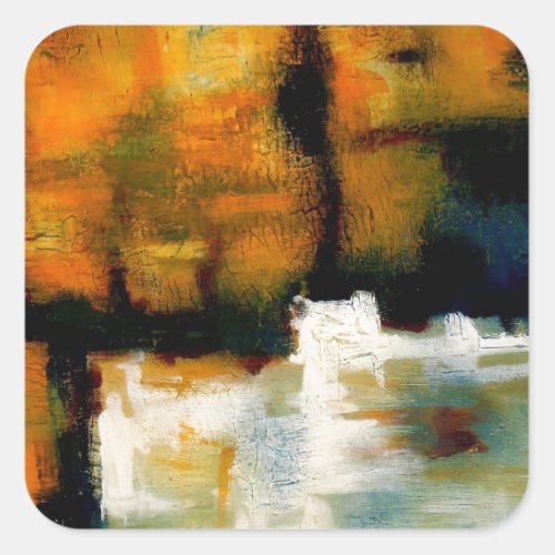 Modern Abstract Square Sticker