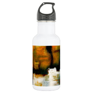 Modern Abstract Stainless Steel Water Bottle