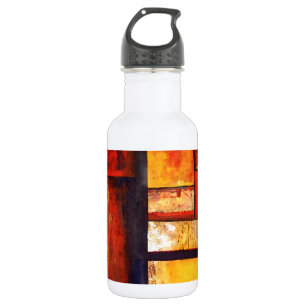 Modern Abstract Stainless Steel Water Bottle