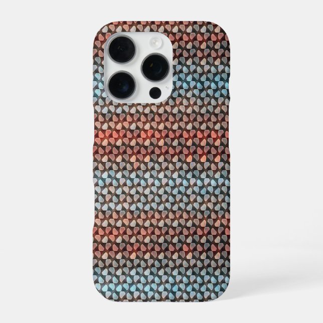 Modern abstract stripes geometric pattern 1294 iPhone case (Back)