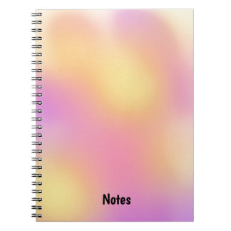 Modern Abstract Sunset Background Notebook