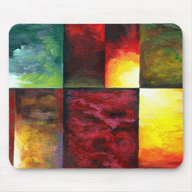 Modern Abstract Template Expressionism Trendy Mouse Pad (Front)