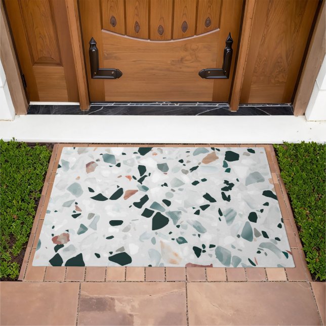 Modern Abstract Terrazzo Pattern Doormat (Outdoor)