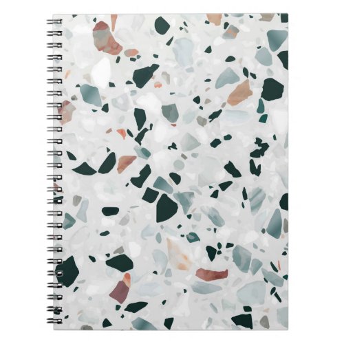 Modern Abstract Terrazzo Pattern Notebook