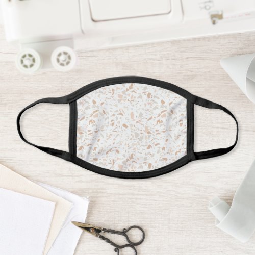 MODERN ABSTRACT TERRAZZO TEXTURE MONOGRAM FACE MASK