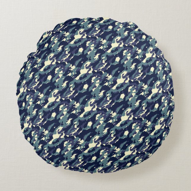 Modern Abstract Texture design Round Pillow (Front)