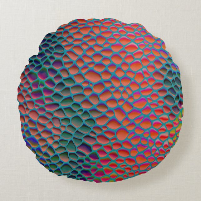 Modern Abstract Texture design Round Pillow (Front)