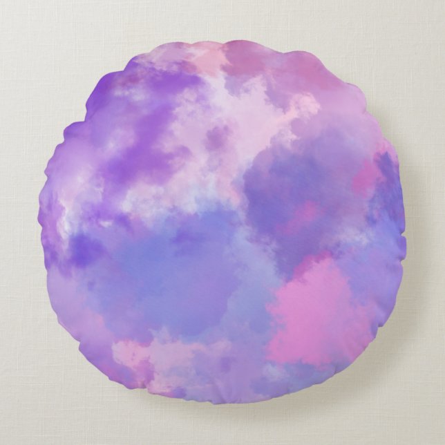 Modern Abstract Texture design Round Pillow (Front)