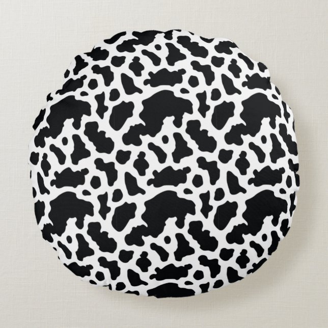Modern Abstract Texture design Round Pillow (Front)