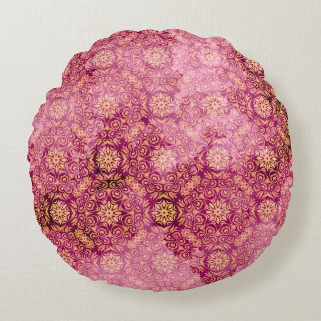 Modern Abstract Texture design Round Pillow (Front)