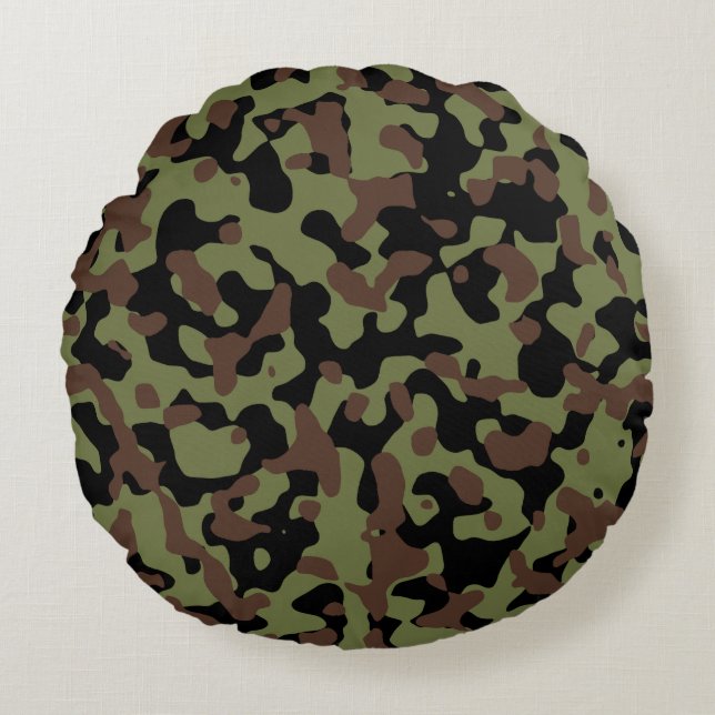 Modern Abstract Texture design Round Pillow (Front)
