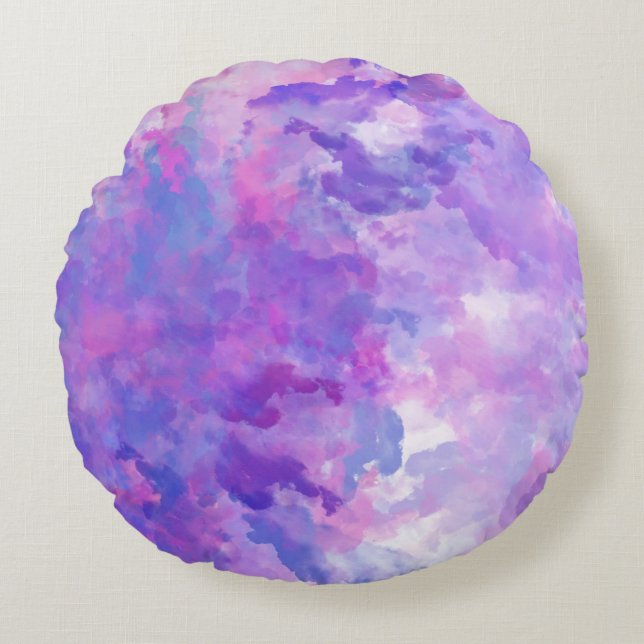 Modern Abstract Texture design Round Pillow (Front)