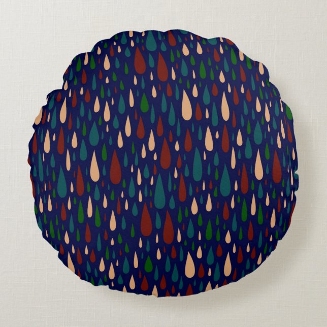 Modern Abstract Texture design Round Pillow (Front)