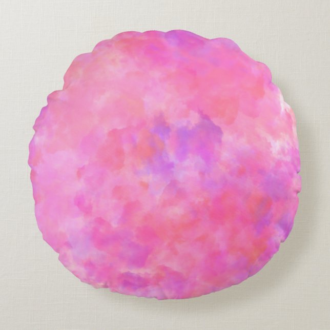 Modern Abstract Texture design Round Pillow (Front)