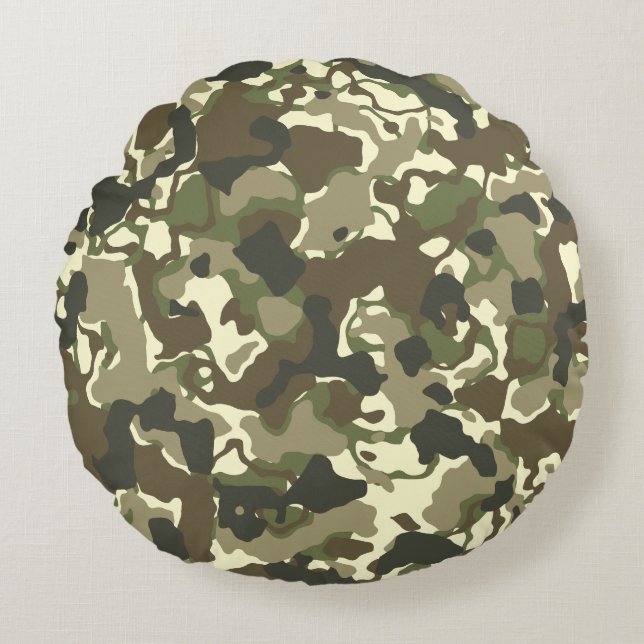 Modern Abstract Texture design Round Pillow (Front)