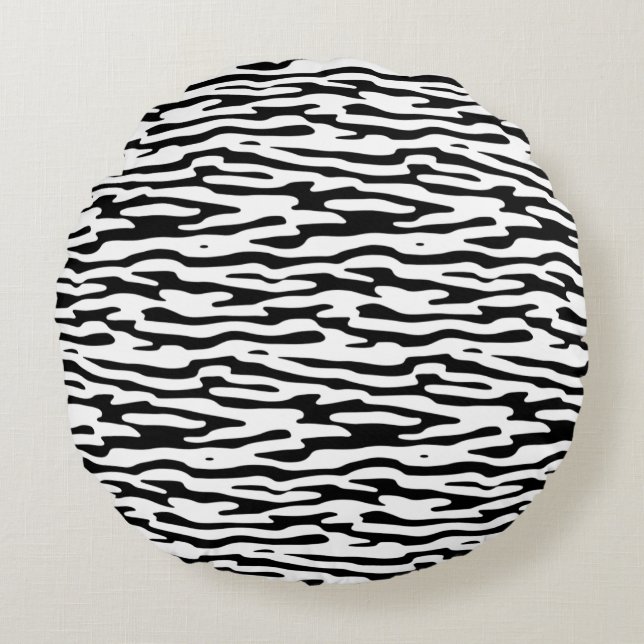 Modern Abstract Texture design Round Pillow (Front)