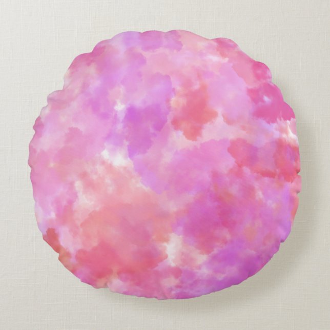 Modern Abstract Texture design Round Pillow (Front)