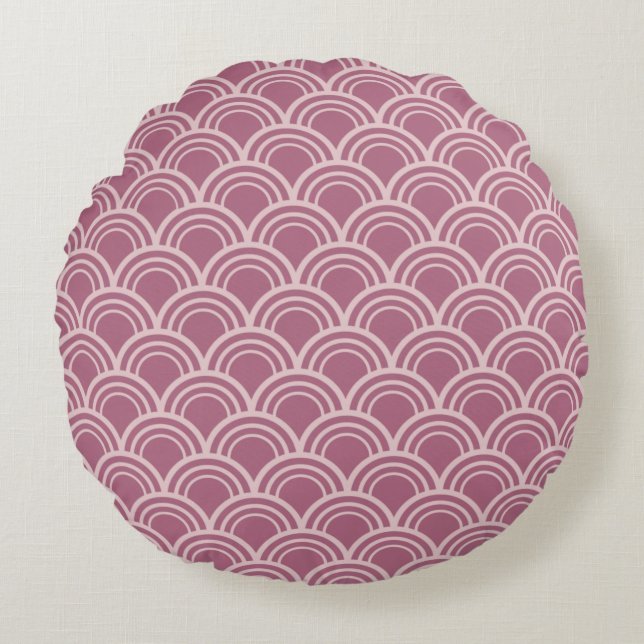 Modern Abstract Texture design Round Pillow (Front)