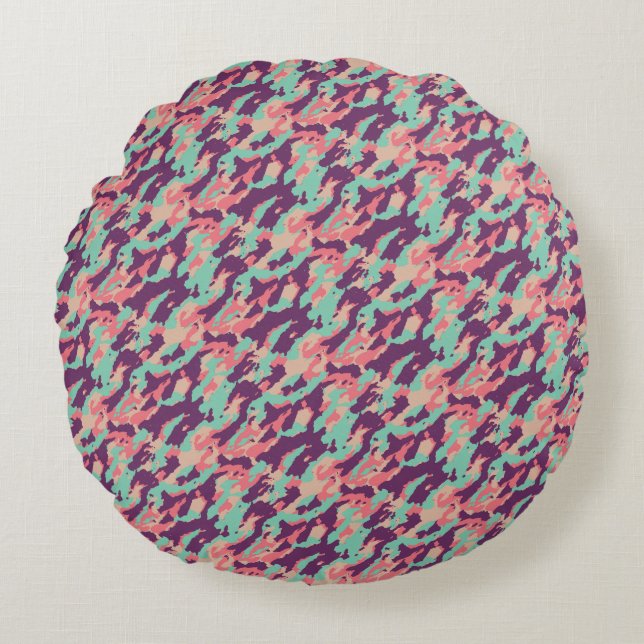 Modern Abstract Texture design Round Pillow (Front)