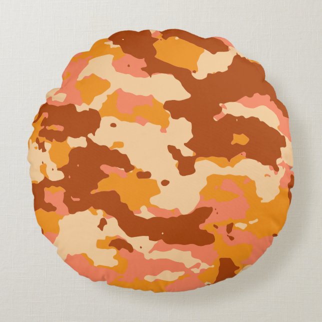 Modern Abstract Texture design Round Pillow (Front)