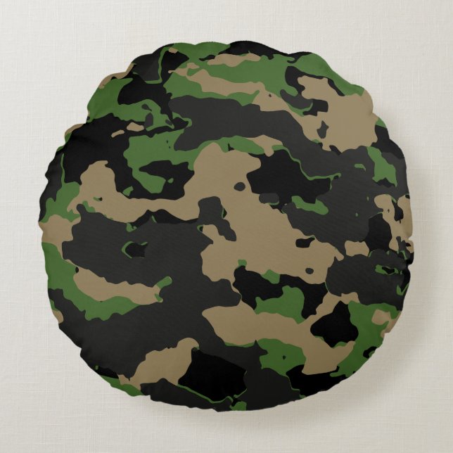 Modern Abstract Texture design Round Pillow (Front)