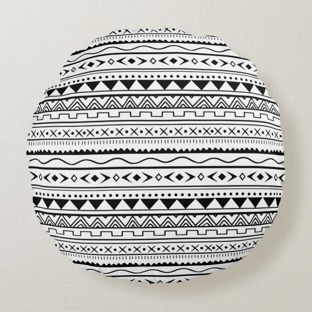 Modern Abstract Texture design Round Pillow (Front)