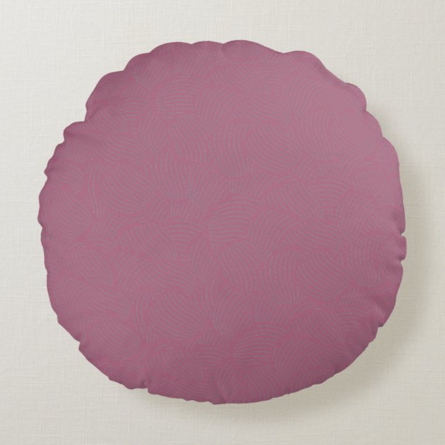 Modern Abstract Texture design Round Pillow (Front)