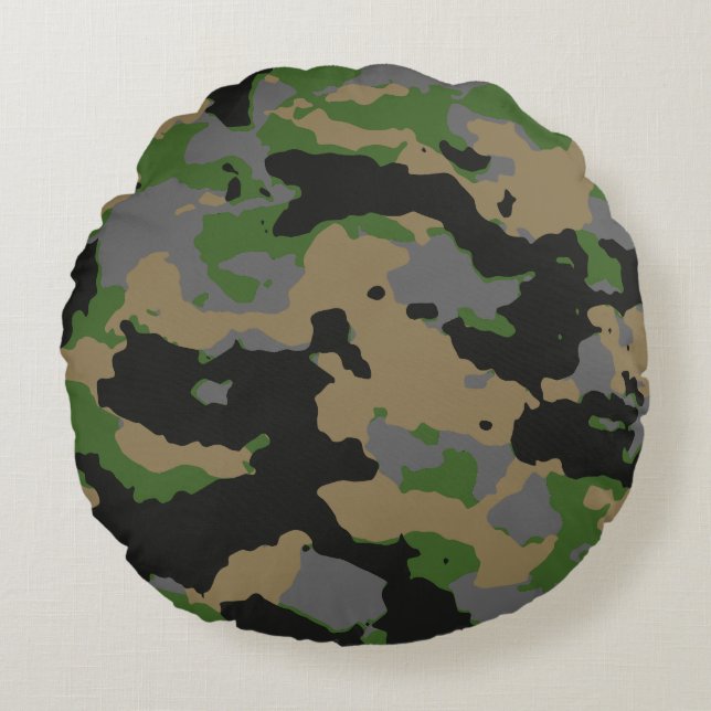 Modern Abstract Texture design Round Pillow (Front)
