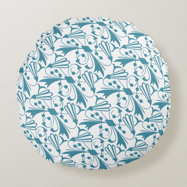 Modern Abstract Texture design Round Pillow (Front)