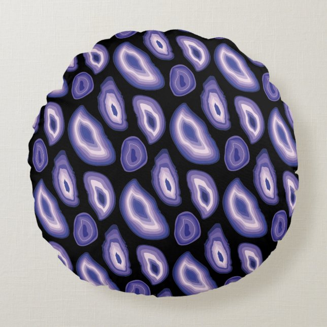 Modern Abstract Texture design Round Pillow (Front)