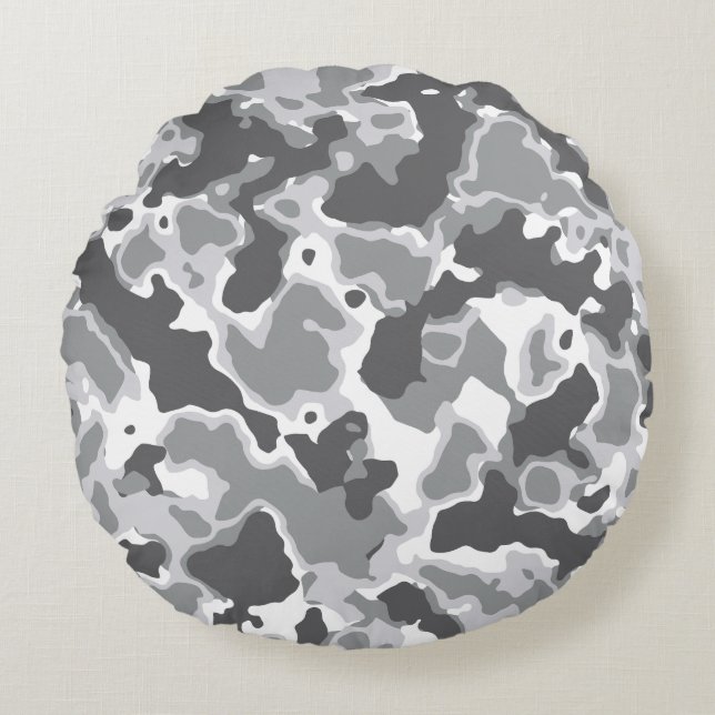Modern Abstract Texture design Round Pillow (Front)