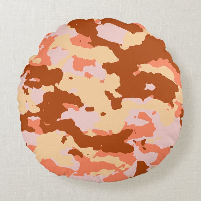 Modern Abstract Texture design Round Pillow (Front)