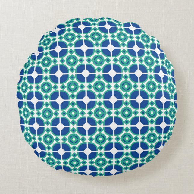 Modern Abstract Texture design Round Pillow (Front)