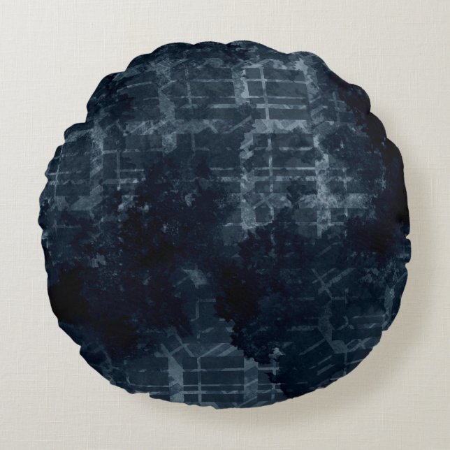 Modern Abstract Texture design Round Pillow (Front)