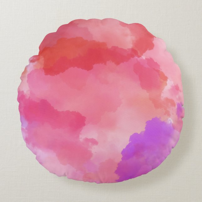 Modern Abstract Texture design Round Pillow (Front)