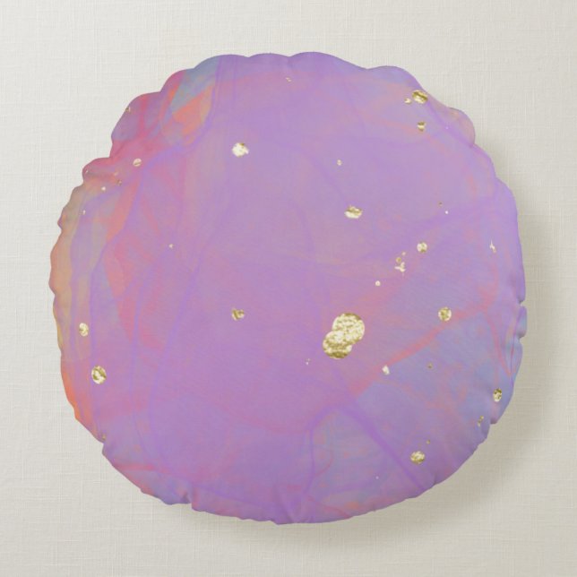 Modern Abstract Texture design Round Pillow (Front)