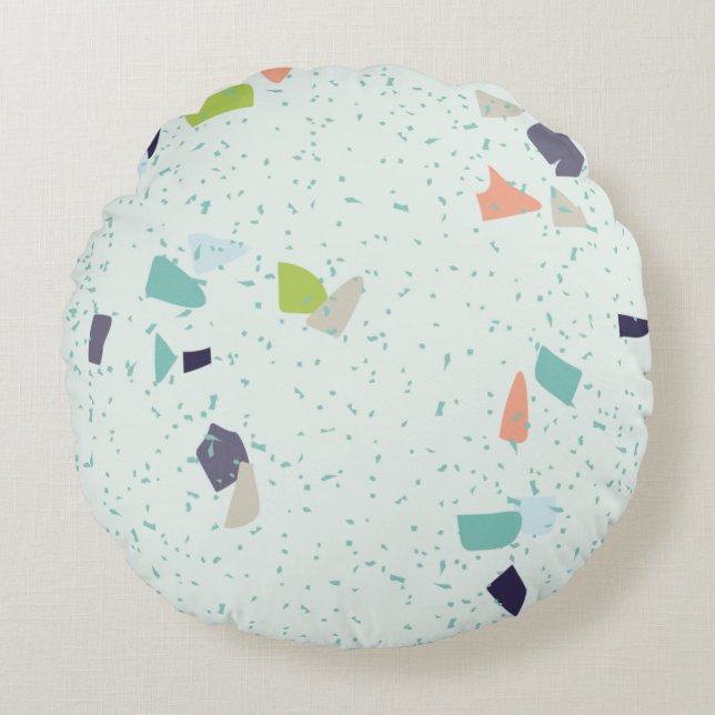 Modern Abstract Texture design Round Pillow (Front)