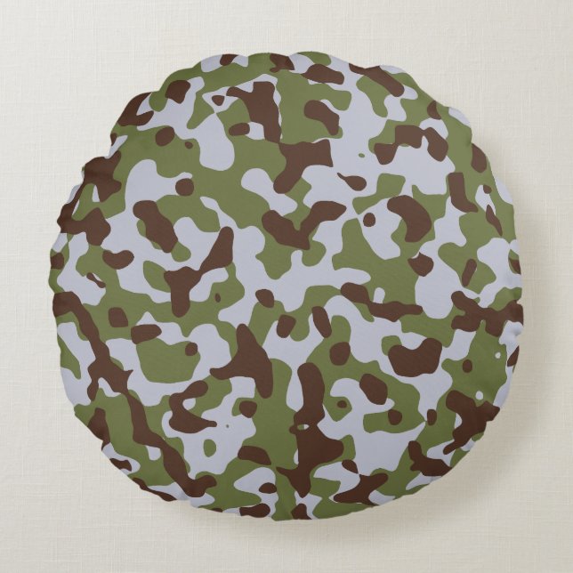 Modern Abstract Texture design Round Pillow (Front)
